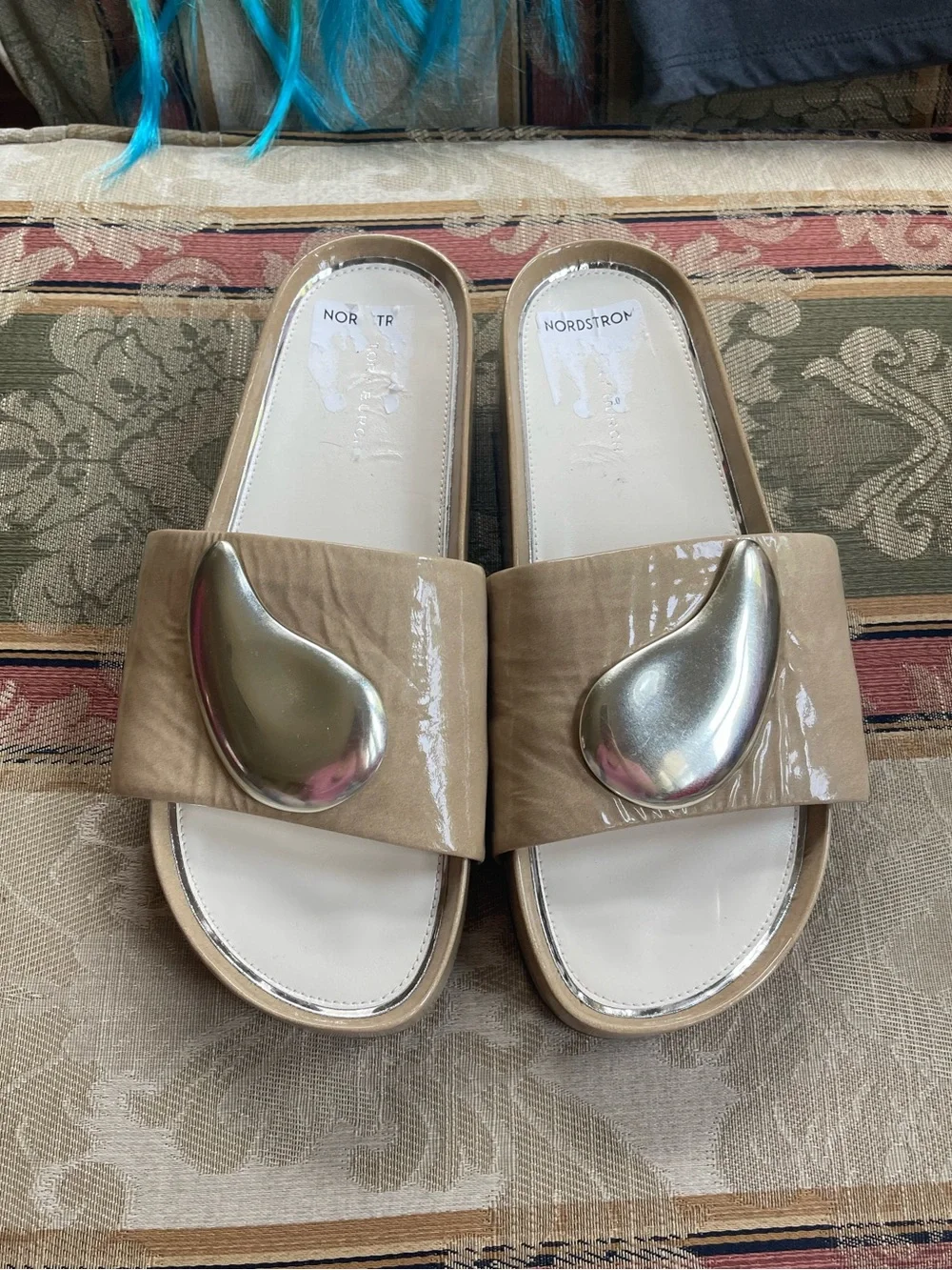 Tory Burch Patos Platform Slide Sandals . Size 7.5 Women N6-22